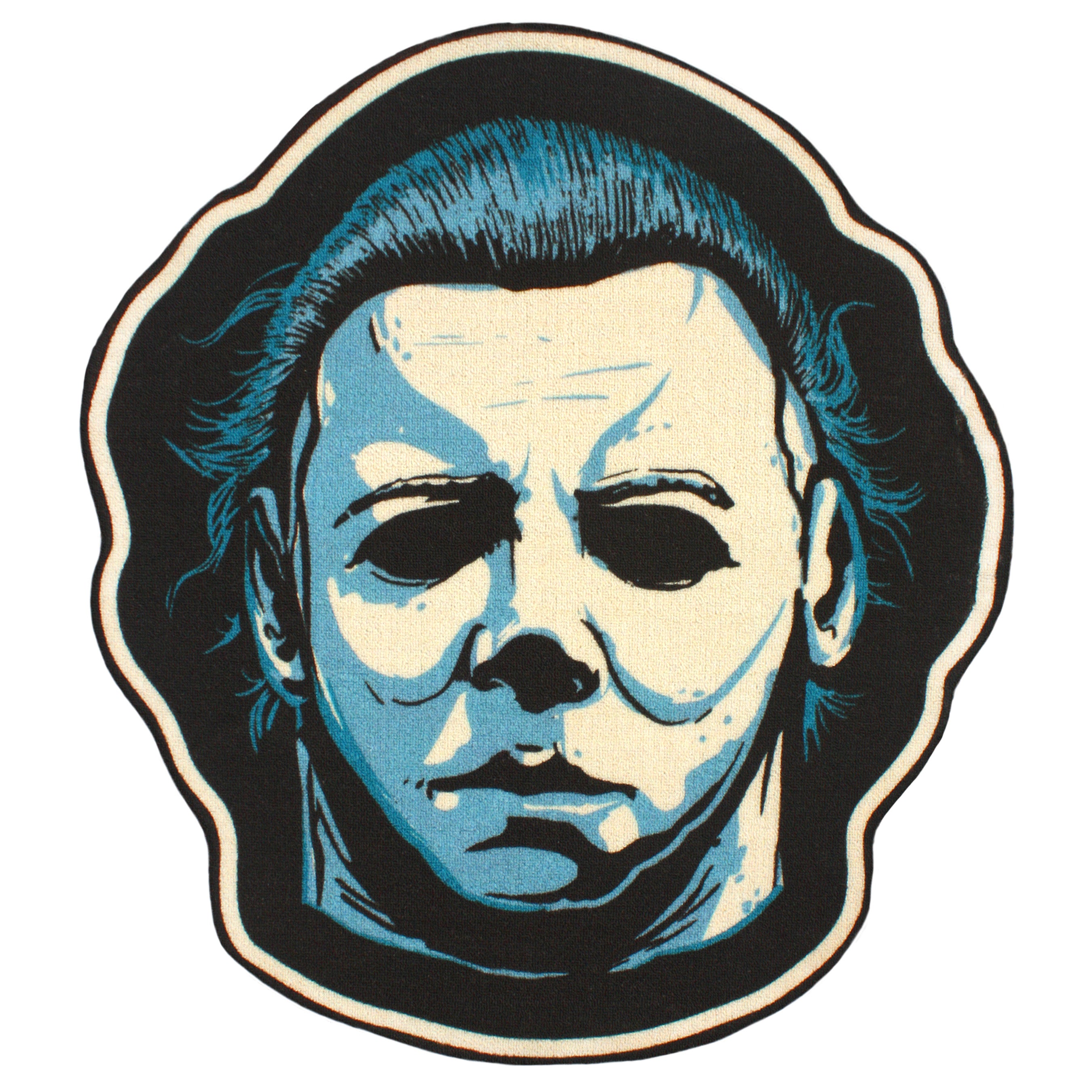 Halloween® Myers Mask Rug — Creepy